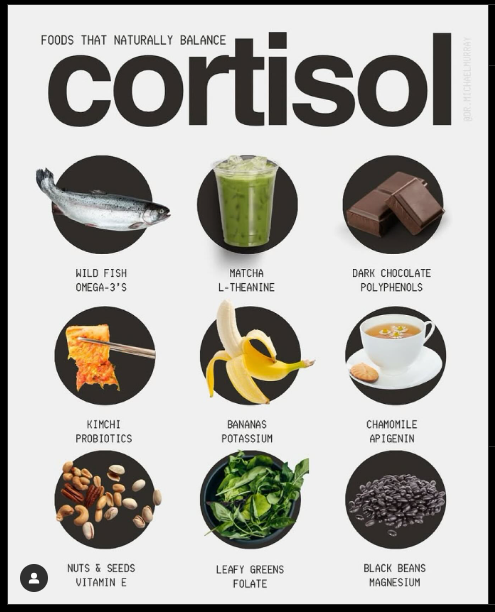 foods that lower cortisol